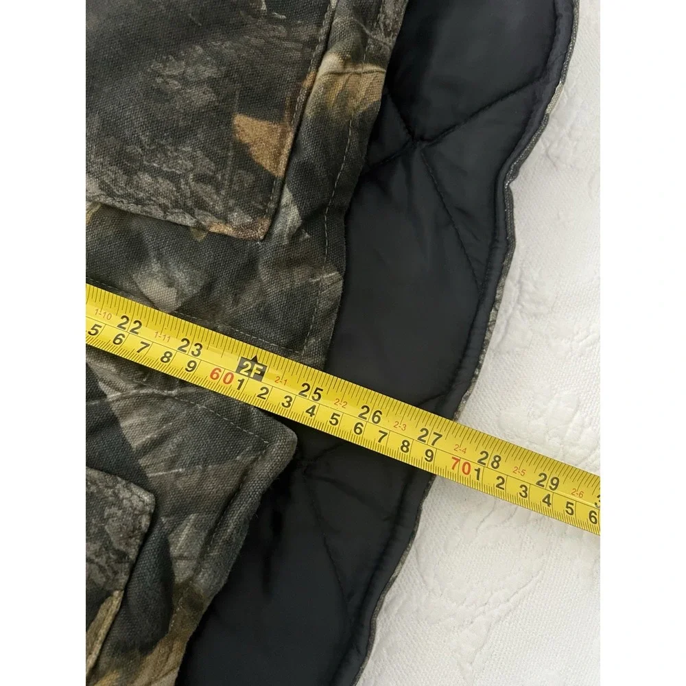 VTG Carhartt V20 CMO Realtree Camo Arctic Quilt Lined Vest Mens L USA